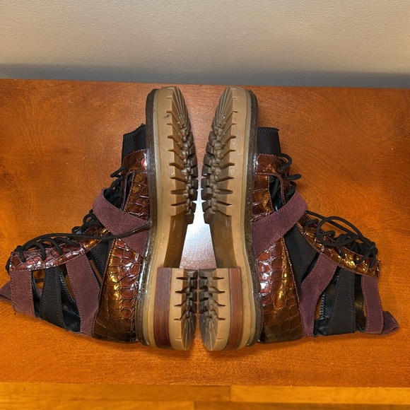 Free People Mandi Boot Sandals Brown Size EU 37 - US 7 NWOT - Picture 10 of 16